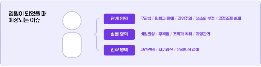 HSG CLE 우려 요인 진단: 관계·실행·전략 세 영역에서 임원 승진 후 나타날 수 있는 위험 신호 확인